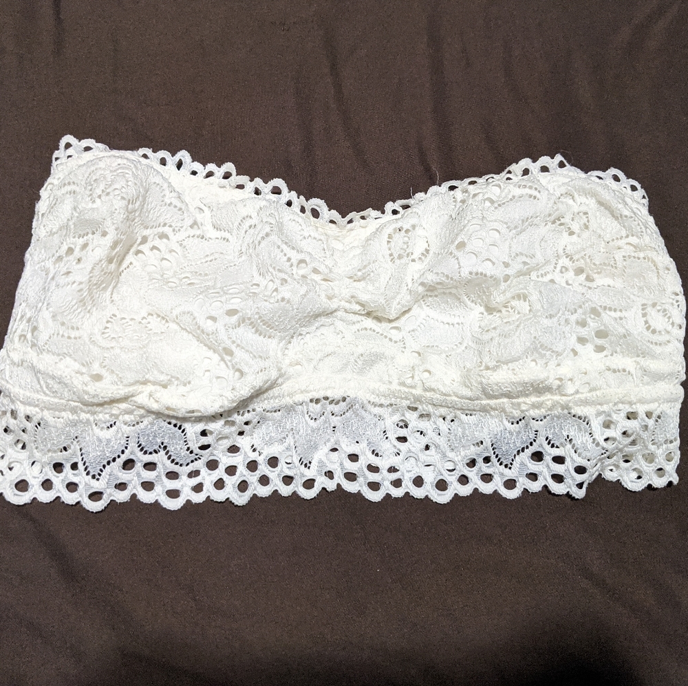 Aerie Eyelet Lace Bandeau Bralette